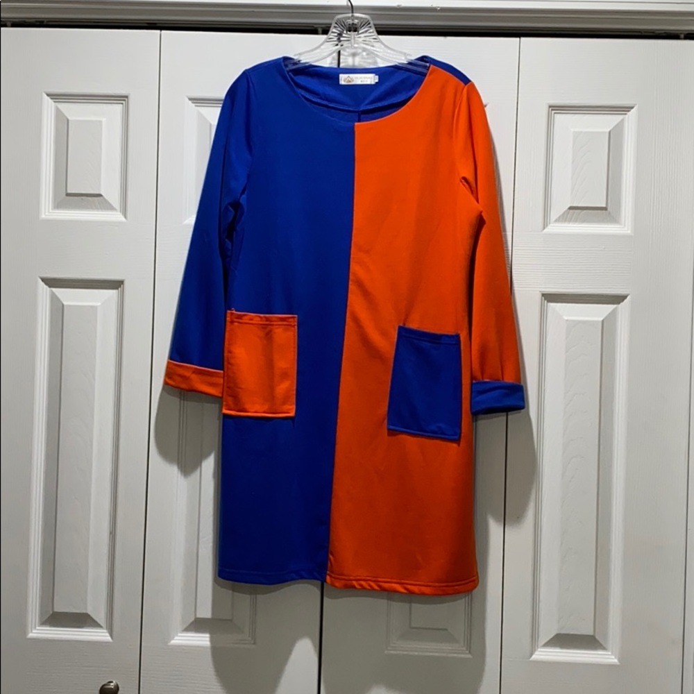 Color Block Short Dress